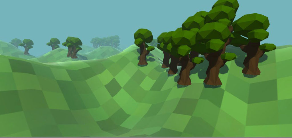 Infinite Trees for Infinite Terrains