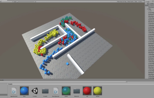 Crowd Behaviours on a Dynamic Navmesh in Unity Part 2